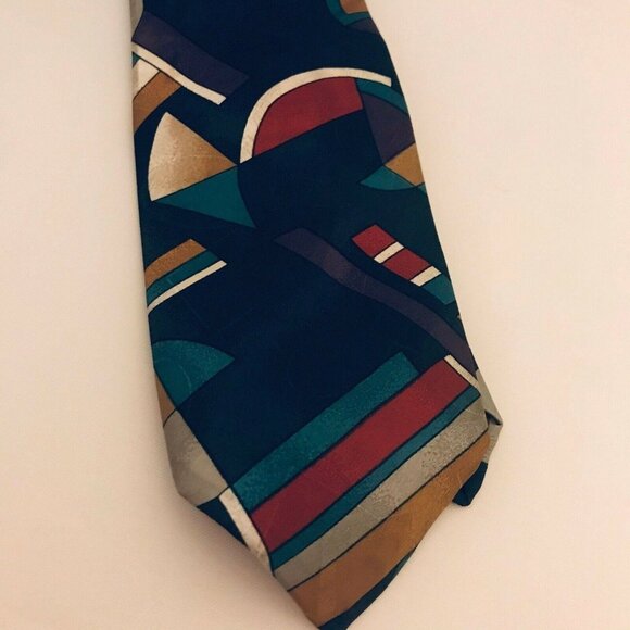 #1632 VTG KETCH Classic multi color necktie - Picture 2 of 5